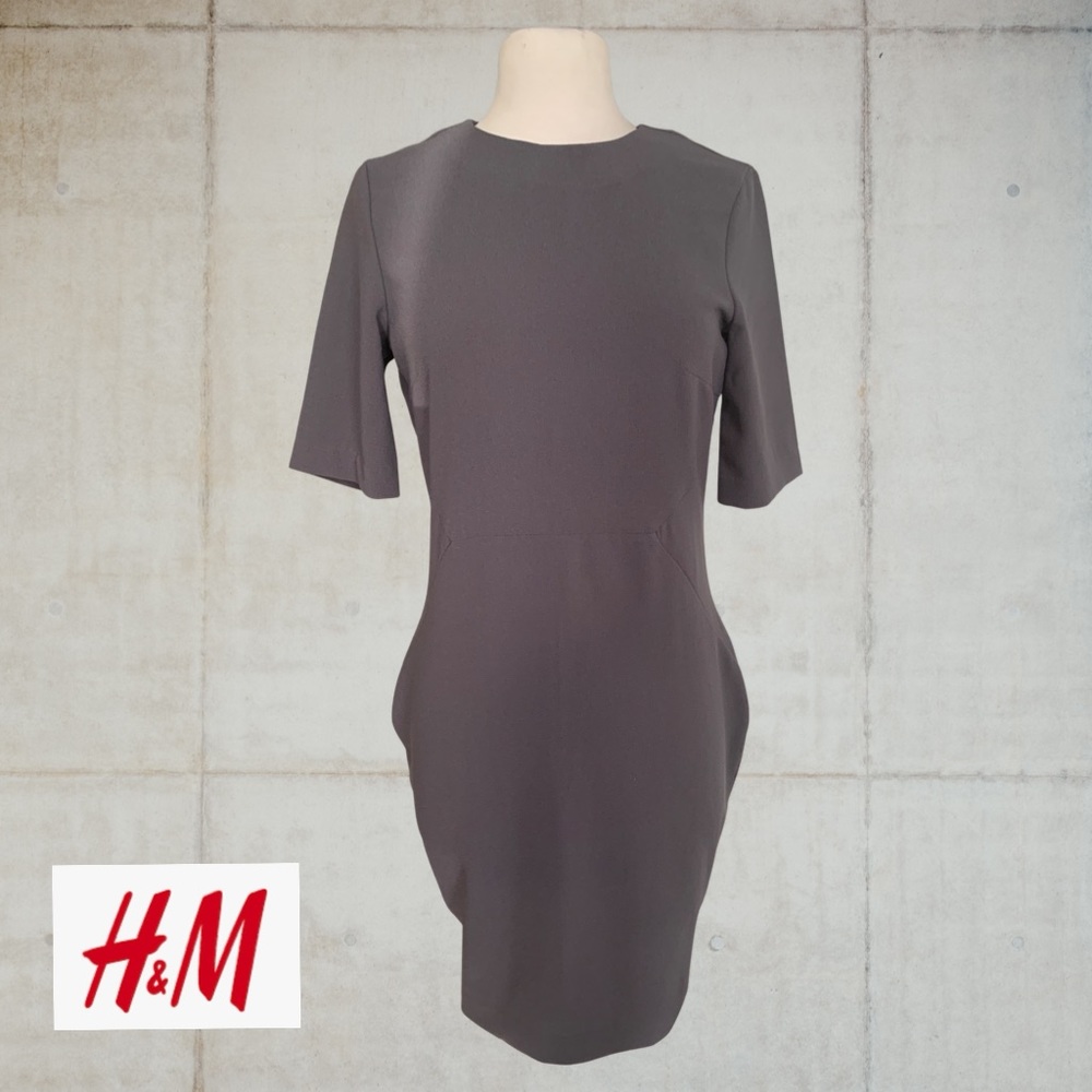 H&M Grey Dress/Slit in back